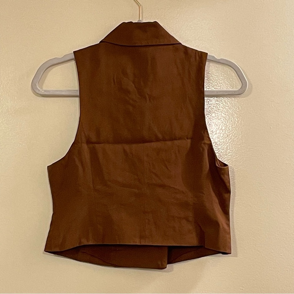 FREE PEOPLE Gabbie Vest Suit Set in Brown - Picture 6 of 13